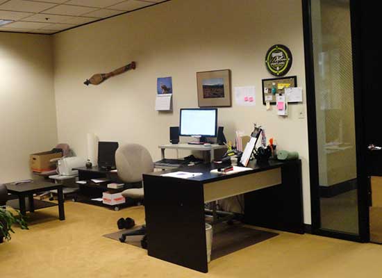 But this is where I sit and do my work.